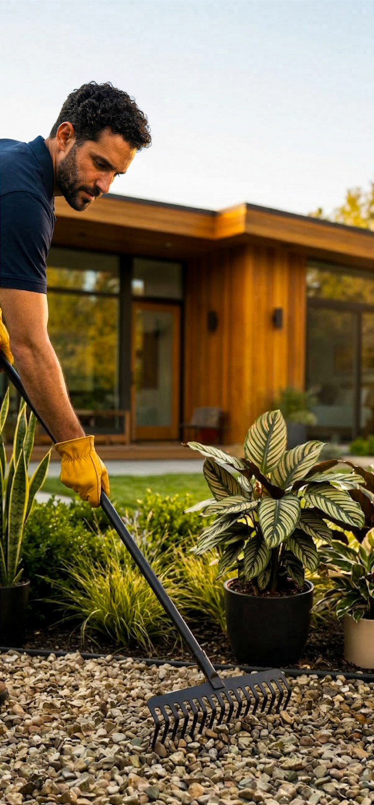Step 2 - Rake or turn mulch to expose uncoated surfaces