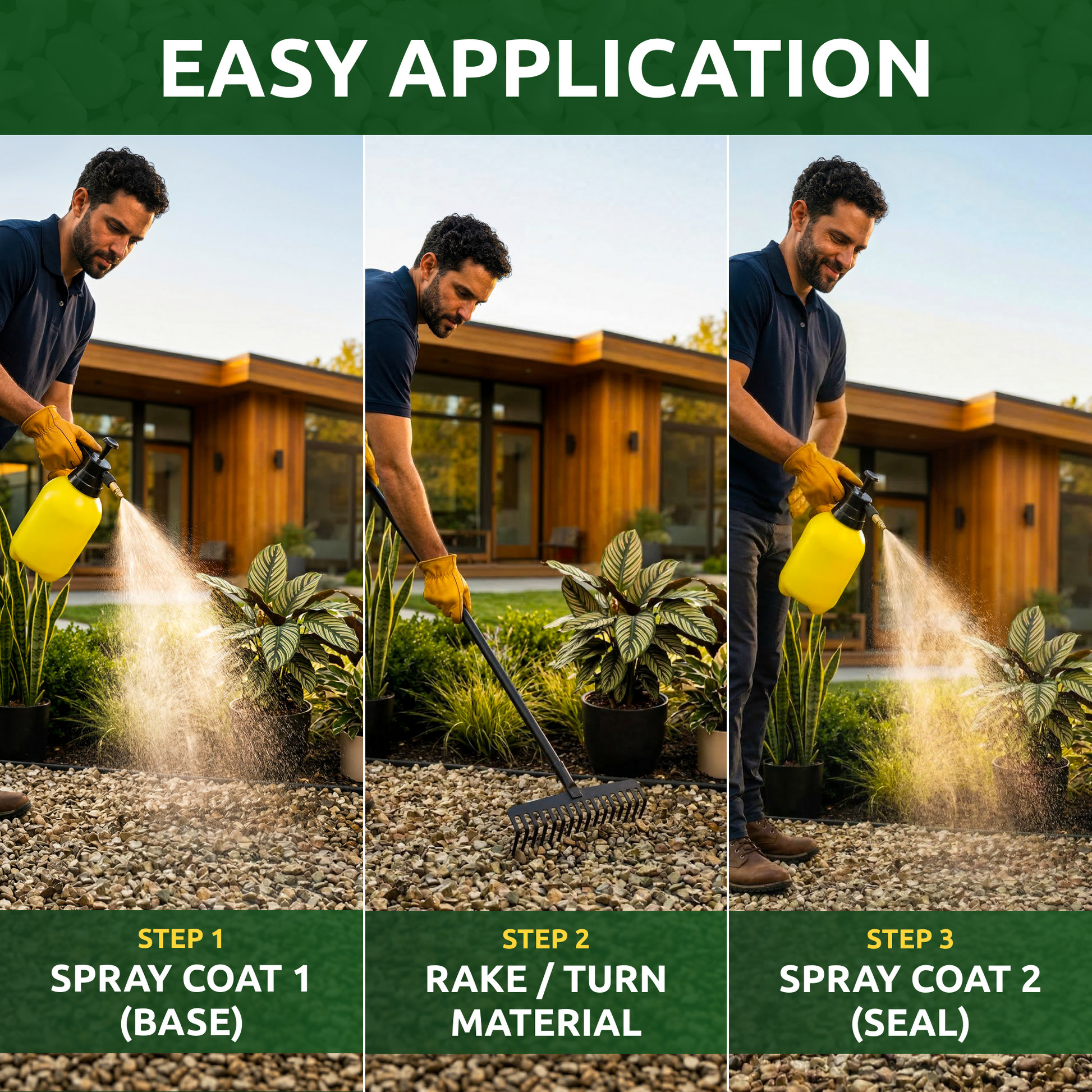 EcoLock HD landscape adhesive easy spray application with pump sprayer