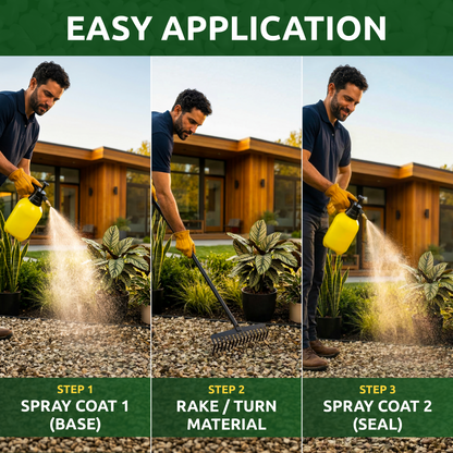 EcoLock HD landscape adhesive easy spray application with pump sprayer